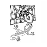 Kamenožrout a ještěrka